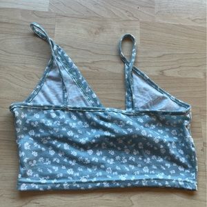 Crossover tank top with design